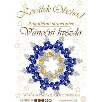 ostatní stavebnice STAVEBNICE Vánoční HVĚZDY číslo 051. Stavebnice obsahuje materiál na 2Ks VÁNOČNÍCH HVĚZD.