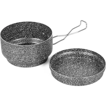 Kempingové nádobí ALB forming Hliníkový ešus STONE, 2-dílný