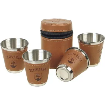 Placatka TifanTEX Nerezové cestovní kelímky Slovakia 60ml