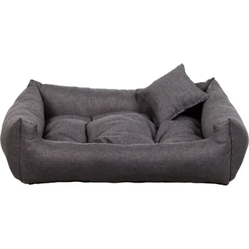 Pelíšek pro psa SAWANA obdélníkový pelech pro psa, šedý - 90 cm x 75 cm