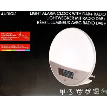 Radiobudík AURIOL Světelný radiobudík DAB+ 344644