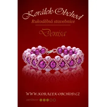 ostatní stavebnice Rukodělná KORÁLKOVÁ STAVEBNICE náramek. Označení DENISA
