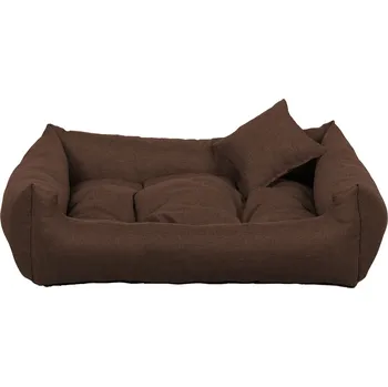 Pelíšek pro psa SAWANA obdélníkový pelech pro psa, hnědý - 90 cm x 75 cm