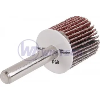Brusný kotouč Brusný lamelový kotouč 20x20x6mm,P60 na stopce / balení 1 ks