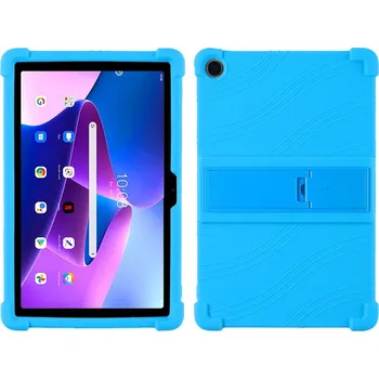Pouzdro na tablet Silikonový Kryt Lenovo Tab M10 (3Nd) - Barevné Modrá: Světle Modrá