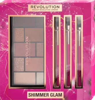 Kosmetická sada Makeup Revolution Shimmer Glam Eye Set dárková sada