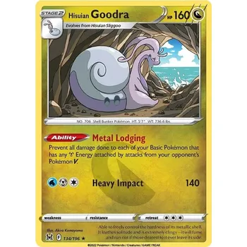 Sběratelská karetní hra Hisuian Goodra 134/196 - Lost Origin Typ karty: Holo