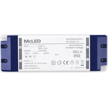 Transformátor McLED LED transformátor 12V/60W ML-732.072.11.0