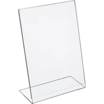 Zarážka na knihu Plexi stojánek tvar L A5 na výšku