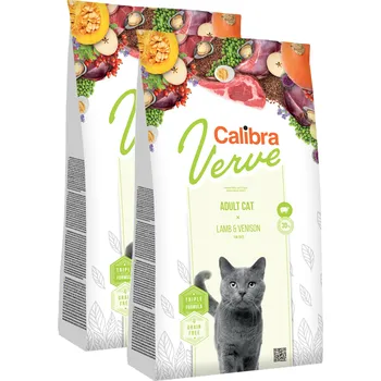 Krmivo pro kočku 2x Calibra Cat Verve GF Adult Lamb & Venison 8+ 3,5kg