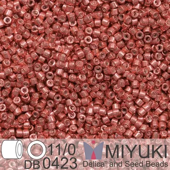 Korálek Korálky Miyuki Delica 11/0. Barva Galvanized Berry DB0423. Balení 5g