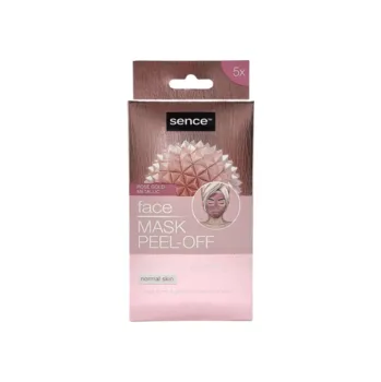 Pleťová maska Sence Face Mask Peel-Off Rose Gold Set 5*7g
