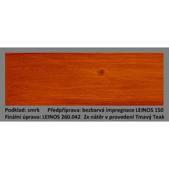 Olej na dřevo LEINOS 260 Venkovní olejová lazura (10L) - prvotřídní vrchní olejová lazura na dřevo 042 Teak tmavý