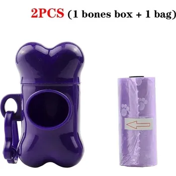 sáček na exkrement Psí doplněk | zásobovač na sáčky na psí exkrementy - 2ks Fialová