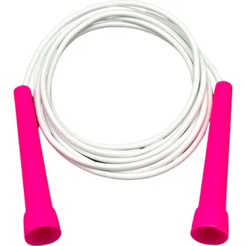 Švihadlo Kabelové švihadlo s krátkou rukojetí - růžovo bílé