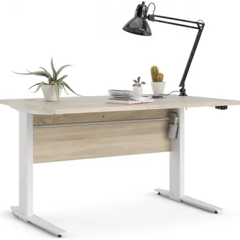 Psací stůl Falco Výškově nastavitelný psací stůl Office 80400/382 dub sonoma/bílá