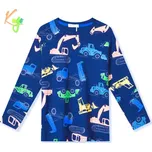 Chlapecké tričko dl.r. Kugo HC9309, modré