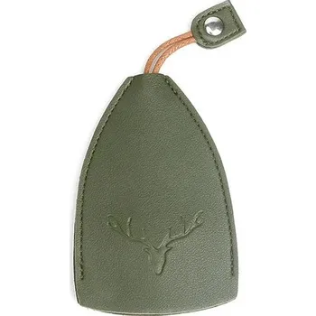 Klíčenka s pouzdrem a motivem jelena - Zelená