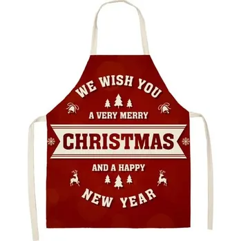 Kuchyňská zástěra Vánoční zástěra s kapsami | kuchyňská zástěra - 2WQ-46377-074,dětská velikost 47 x 38 cm