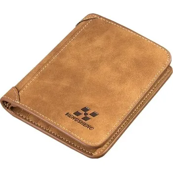 Pánská kožená peněženka - Vertikální-káva