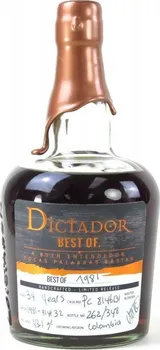 Rum Dictador Best Of Altisimo 1981 46 % 0,7 l