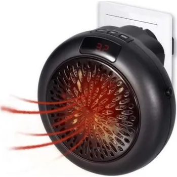 Teplovzdušný ventilátor HH 900W, Topení Wonder Heater s programovatelným termostatem do zásuvky 230V