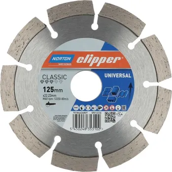 Řezný kotouč NORTON-CLIPPER Kotouče 125x22.23mm Norton Clipper CLASSIC UNIVERSAL