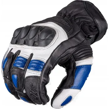 Moto rukavice Wolf Bandit Blue Kožené rukavice na motorku - Velikost 2XL