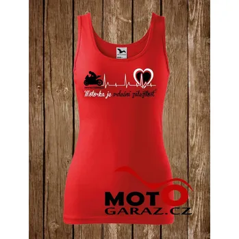 MOTORKA JE SRDEČNÍ ZÁLEŽITOST Tílko ® Červené Dámské