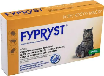 Antiparazitikum pro kočku KRKA Fypryst Spot On pro kočky