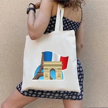 Taška přes rameno dámská, motivy Paříž a Eiffelova věž - 30