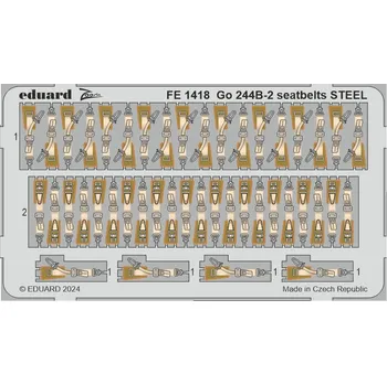 1/48 Go 244B seatbelts STEEL (ICM)