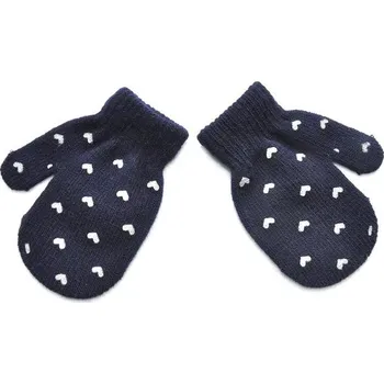 Rukavice Zimní rukavice | dětské palčáky se srdíčky, 1-5 let - F(2-4Y)