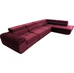 Rozkládací rohová sedačka VILDA DELUXE vínová