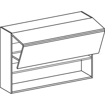 Kuchyňská skříňka EBS EH90YHH Skříňka horní zalamovací, 90 cm, dub halifax tabák