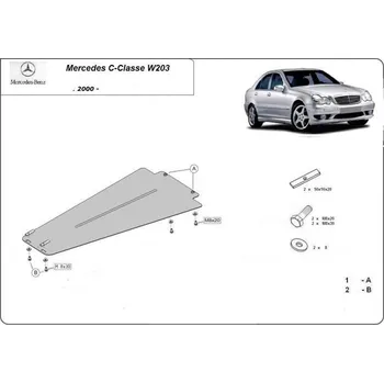 Auto-moto Kryt pod převodovku MERCEDES-BENZ CLC-CLASS Kupé (CL203) - Plech - 8595698039620
