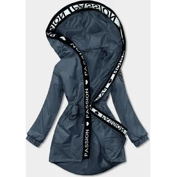 Světle modrá dámská oversize bunda parka (B8080-72) odstíny modré XL (42)