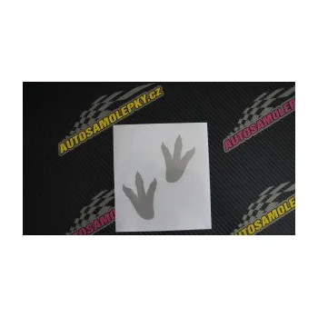 Samolepící dekorace SAMOLEPKA Dinosaurus stopy 001 pravá (17 - šedá) NA AUTO, NÁLEPKA, FÓLIE, POLEP, TUNING, VLASTNÍ TEXT, TISK, AUTOSAMOLEPKY.cz, POLEPY, OBRÁZEK, LOGO, SAMOLEPKY