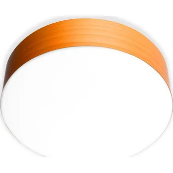LZF Nadčasové přisazené svítidlo ze dřevěné dýhy Gea Wall / Ceiling LED Dekor: Oranžový, Průměr: 300 mm G30 A LED DIM0-10V 25 Nadčasové přisazené svítidlo ze dřevěné dýhy Gea Wall / Ceiling LED