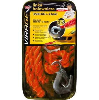 Vlečné lano 3500kg + karabiny, , AMTRA, 94-018