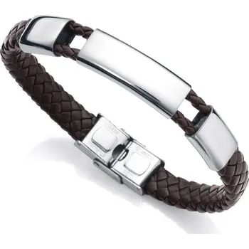 Náramek Viceroy Nadčasový kožený náramek Magnum 75293P01011 + 2 měsíce na vrácení zboží