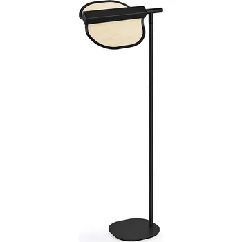 Stojací lampa LZF Exkluzivní otočná podlahová lampa Omma Floor Dekor: Přírodní bílá, Barva svítidla: Matná černá OM P BK LED 23