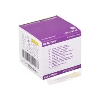 Injekční jehla Beromed Gmbh Jehla injekční Berofine 0,7 x 40, 22G 1 1/2" - černá / 100 ks