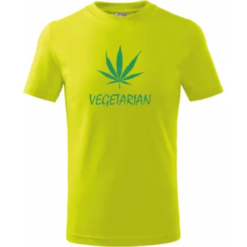 ON-DESIGN Tričko VEGETARIAN Velikost: 2XL, Barva: limetková