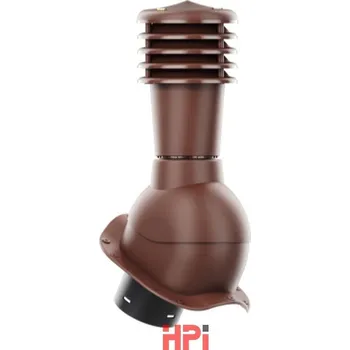 HPI Odvětrávací set prům. 125/110mm - vysoký profil -pro plech.tvarované krytiny - hnědá
