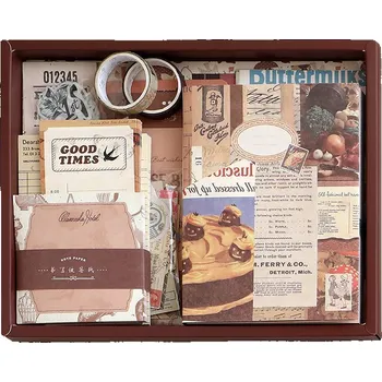 Zápisník Retro zápisník + 100 ks příslušenství