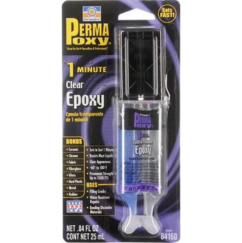 PERMATEX - Klej Epoksydowy Przeźoczysty Szybkoschnący 25ml, transparentni rychleschnoucí 1 min., AMTRA, 60-023