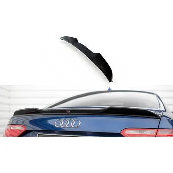 Tuning Prodloužení spoileru 3D Audi A5 / A5 S-Line / S5 Coupe 8T černý lesklý plast