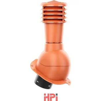 HPI Odvětrávací set prům.125/110 - nízký profil - pro plech.tvarované krytiny - červený