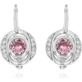 Náušnice Zlatnictví U Kostela Dámské náušnice s růžovým kamínkem 1318R 818261768